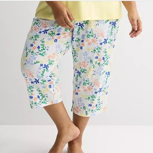 Croft & Barrow Top & Capri Pajama 3X - Picture 3 of 9